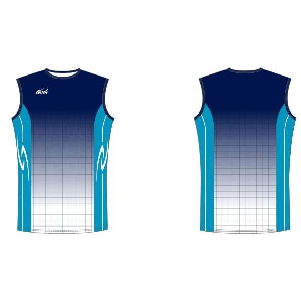 ニシスポーツ　チームスーパーオーダー受注生産グラフィックライトレーシングノースリーブシャツ（メンズ）...