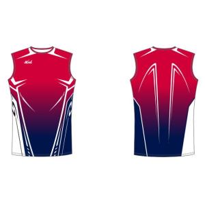 ニシスポーツ　チームスーパーオーダー受注生産グラフィックライトレーシングノースリーブシャツ（メンズ）...