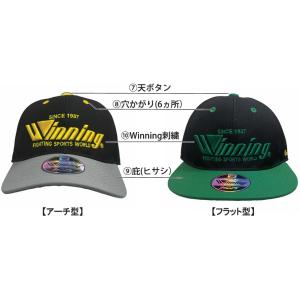Winning/ウイニング 立体刺繍カラーオーダーキャップ ネーム加工あり ボクシング CO-CP-3｜jimmy-sp
