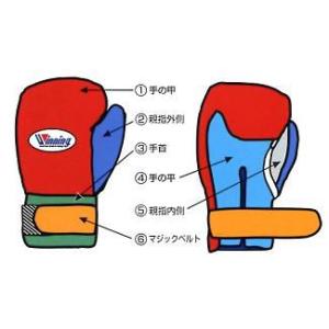 ウイニング　受注生産 ボクシンググローブカラーオーダー12オンスプロタイプマジックテープ式タイプ　CO-MS400B｜ジミースポーツ