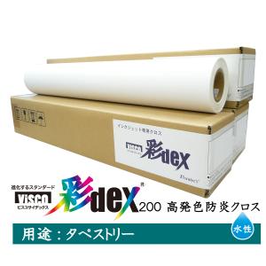 セーレン　水性クロスメディア　彩DEXシリーズ　高発色クロス セーレン 水性クロスメディア 彩DEXシリーズ 高発色耐久クロス 1062mm
