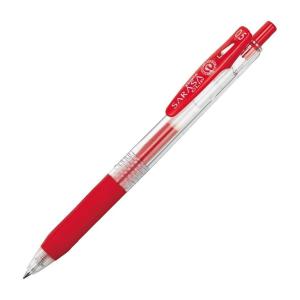 【まとめ買い】ゼブラ　ジェルボールペン　サラサクリップ　0.5mm　赤インク　100本/300本/500本　JJ15-R｜jimu-zo
