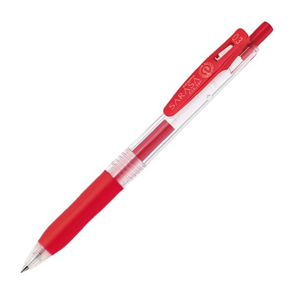【まとめ買い】ゼブラ　ジェルボールペン　サラサクリップ　0.3mm　赤インク　100本/300本/5...