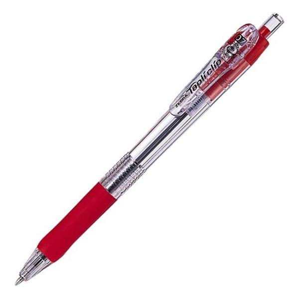【まとめ買い】ゼブラ　油性ボールペン　タプリクリップ　0.7mm　赤インク　100本/300本/50...