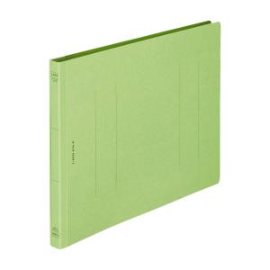 【まとめ買い】ライオン事務器　フラットファイル　樹脂金具　A4ヨコ型　緑色　50冊/100冊　A-519K-A4E(103-58)｜事務蔵