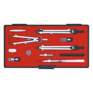 ウチダ KD型製図器 SEセット 12品組A(烏口入り) [ 1-730-7023 ] : 事務