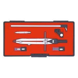 ［美術］烏口セット　UCHIDA 12品組み ウチダ KD型製図器 SEセット 12品組A(烏口入り) [ 1-730-7023 ] : 事務