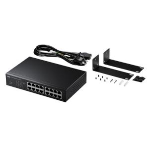 サンワサプライ　Giga対応スイッチングハブ(16ポート)　LAN-GIGAH16L｜jimu-zo