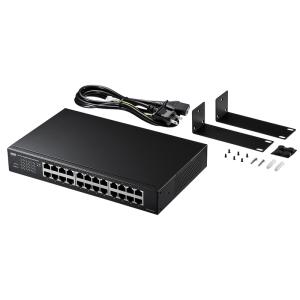 サンワサプライ　Giga対応スイッチングハブ(24ポート)　LAN-GIGAH24L｜jimu-zo