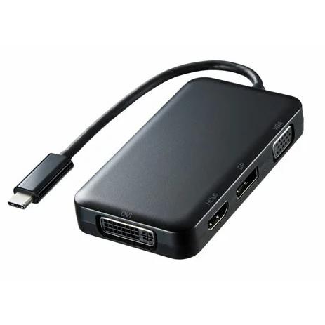 サンワサプライ　USB Type C-HDMI/VGA/DVI/DisplayPort変換アダプタ　...