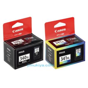 CANON FINE カートリッジ BC-340XL ブラック (大容量)　BC-341XL 3色カラー (大容量) セット  国内 純正品 【Canon直送品】｜jimukiya