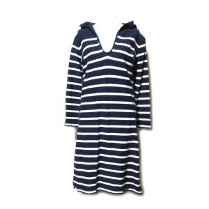 45rpm フォーティファイブ アール 1 フード付 ボーダーセーラーワンピース パーカー