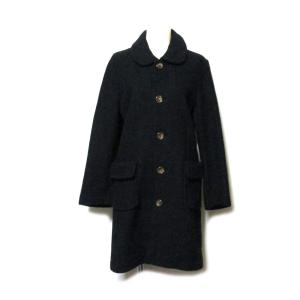 tricot COMME des GARCONS トリコ コムデギャルソ 2009 丸襟ウールロングコート 136663 【中古】｜jimushop