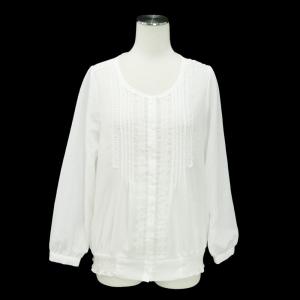 Lowrys Farm 蔵 ローリーズファーム M シフォン レース使い ブラウス