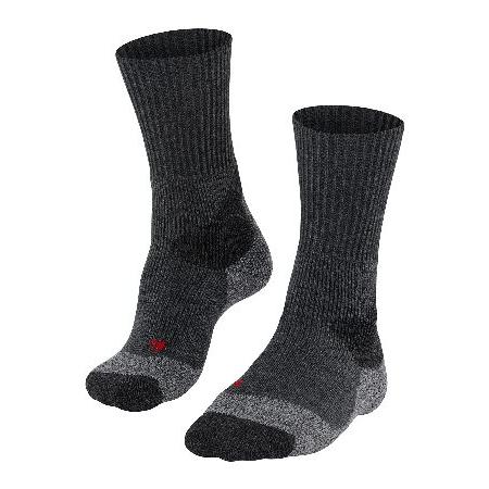FALKE Mens TK4 Hiking Socks, Merino Wool, Grey (As...