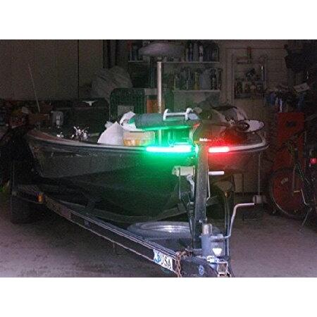Green Blob OutdoorsボートBow LEDナビゲーションライトキット、レッド＆グリー...