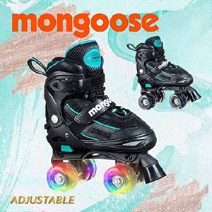 Mongoose Adjustable Quad Roller Skate- Sizes 1-4 b...