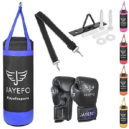 Jayefo Punching Bag and R6 Boxing Gloves Set for C...