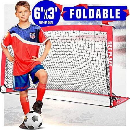 TGU Soccer Net, Foldable Pop-up Football Soccer Go...