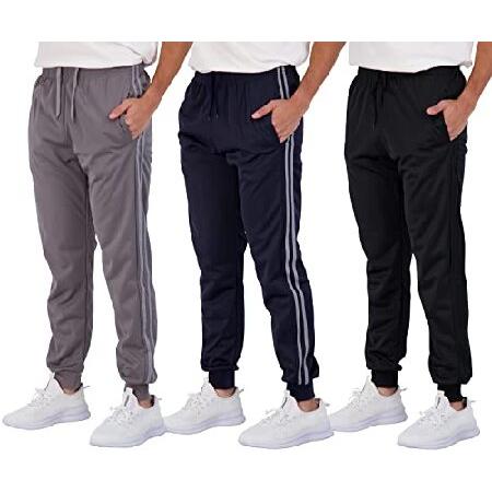 3 Pack: Mens Big and Tall Sweatpants Joggers Track...