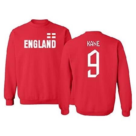 England Soccer #9 Kane World Football Fans Crewnec...