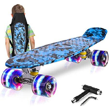 Kqpoinw Skateboards for Kids Ages 6-12, 22&quot; Comple...