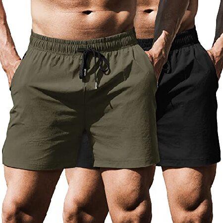COOFANDY Mens 2 Pack Workout Gym Shorts Quick Dry ...