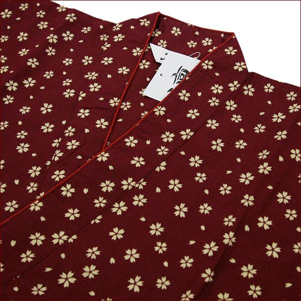 作務衣 婦人 レディース 女性 冬用 中綿 入り あったか さむえ さむい フリース裏 桜吹雪柄 さ...