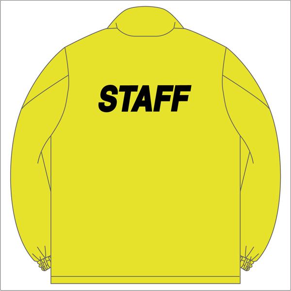 加工賃 イベント用 ジャンパー ハーフコート ポロシャツ 『20枚〜49枚用』 STAFFプリント加...