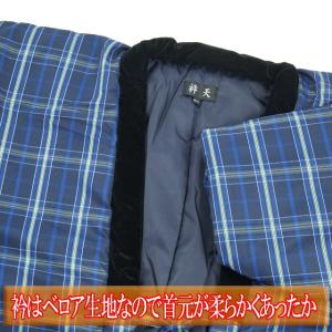 半天 半纏 はんてん メンズ 格子柄 あったか...の詳細画像3