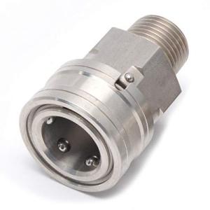 ステンレス製 1/2 ワンタッチカプラ ソケット 抜け防止ロックピン付 Rc1/2取付用