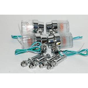 ヨーロピアンウインカー メッキボディ クリアレンズ デカヨーロピ アルミボディ European Turn signal 52-0683