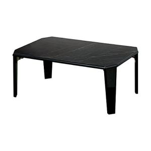 武田コーポレーション  ブラック 75×50×32cm フロアーテーブル75 大理石柄 T1-FTD75BK
