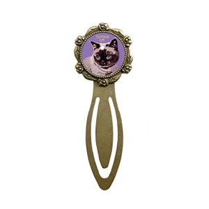 le Bonbon ブックマーカー 猫 シャム猫ブラウン PL ブックマーカー クリップ 猫 ブックマークしおり ネコ