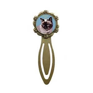 le Bonbon ブックマーカー 猫 シャム猫ブラウン BL ブックマーカー クリップ 猫 ブックマークしおり ネコ