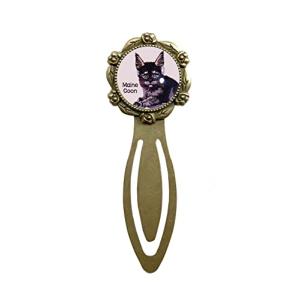 le Bonbon ブックマーカー 猫 メインクーン子猫 PK ブックマーカー クリップ 猫 ブックマークしおり ネコ