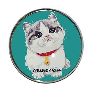 le Bonbon 猫 ピンバッジ マンチカン 2 BL ピンバッチ 猫 ブローチ 猫ピン