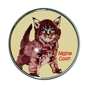 le Bonbon 猫 ピンバッジ メインクーン 子猫 全身 ピンバッチ 猫 ブローチ 猫ピン