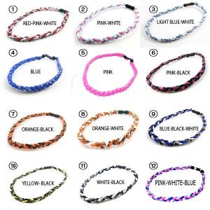 スポーツネックレス メンズ 三つ編み ゲルマニ...の詳細画像1