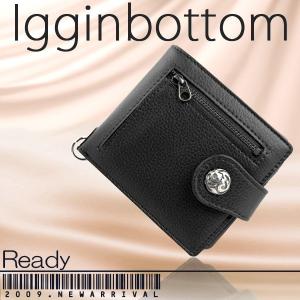 財布 メンズ 二つ折り ブランドIGGINBOTTOM イギンボトム 短財布 シルバー925コンチョ/レザーメンズ折財布 ig0607｜jindai