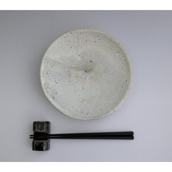 中川自然坊窯　粉引唐津七寸皿　唐津焼