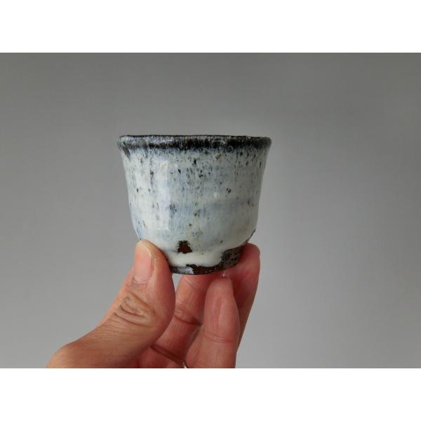 中川自然坊窯　班唐津ぐい呑　唐津焼