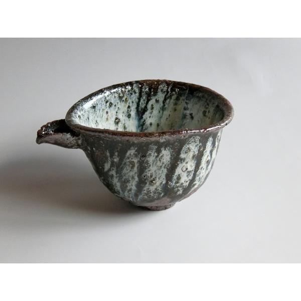 【唐津焼中川自然坊窯】中川恭平作　朝鮮唐津片口注器(箱付)