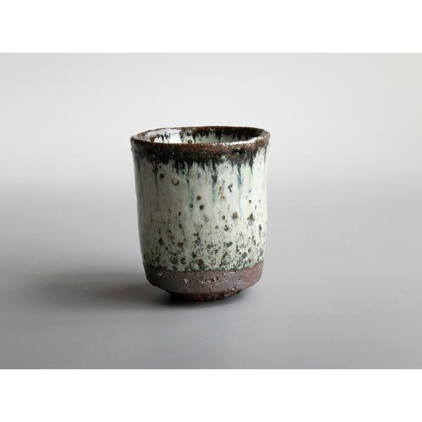 【唐津焼中川自然坊窯】中川恭平作 朝鮮唐津筒湯呑（紙箱入）