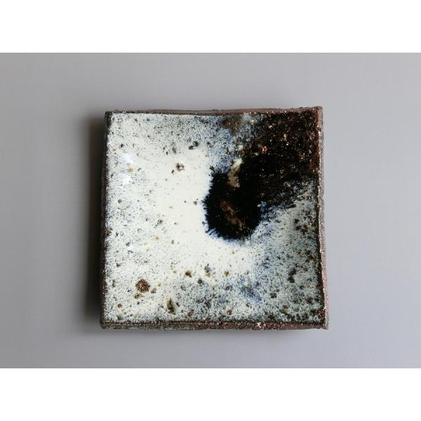 【唐津焼中川自然坊窯】中川恭平作 朝鮮唐津角皿（小）