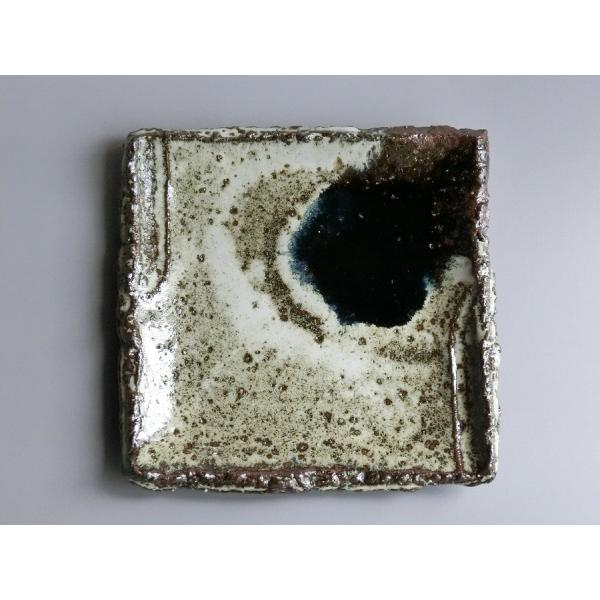 【唐津焼中川自然坊窯】中川恭平作 朝鮮唐津角皿（大）