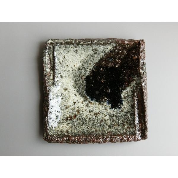 【唐津焼中川自然坊窯】中川恭平作 朝鮮唐津角皿（大）