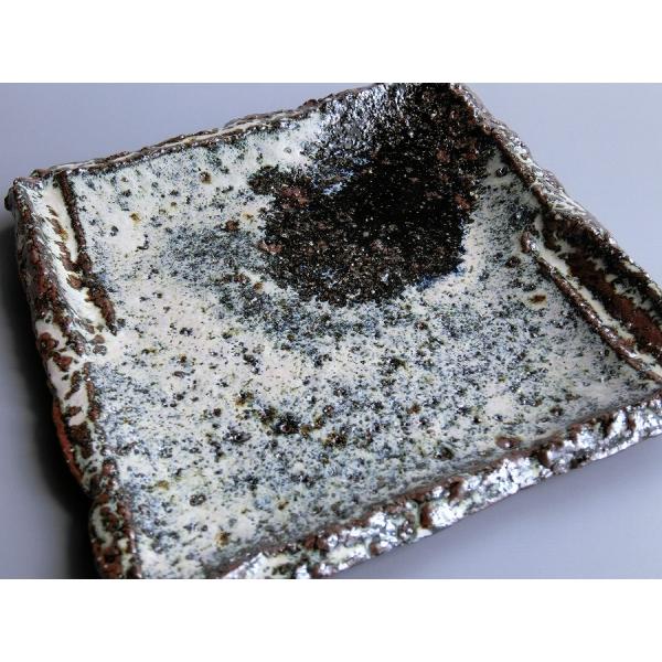 【唐津焼中川自然坊窯】中川恭平作 朝鮮唐津角皿（大）