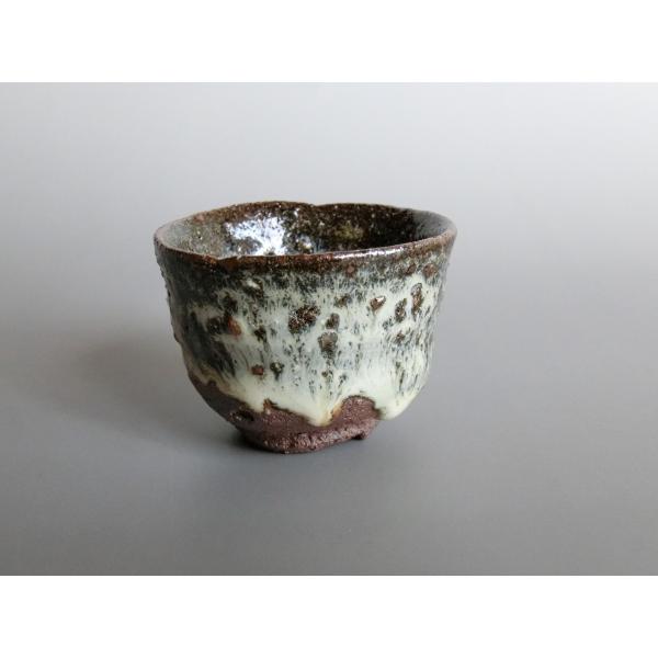 【唐津焼中川自然坊窯】中川恭平作 斑唐津ぐい呑（箱付）