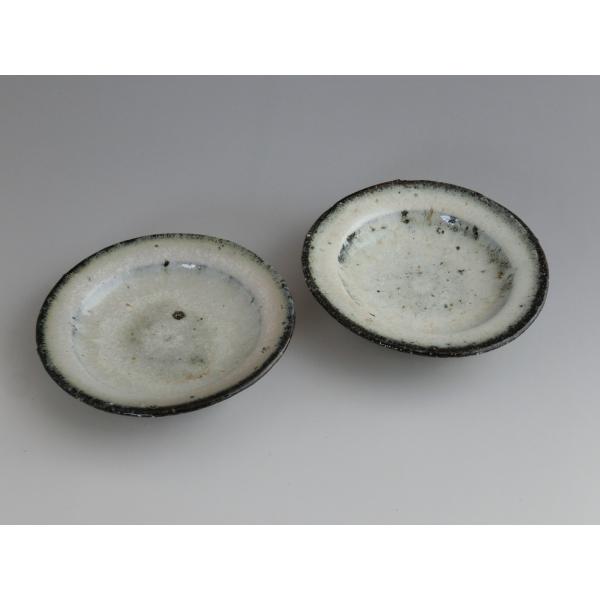 【唐津焼中川自然坊窯】 中川恭平作 斑唐津銘々皿 二客